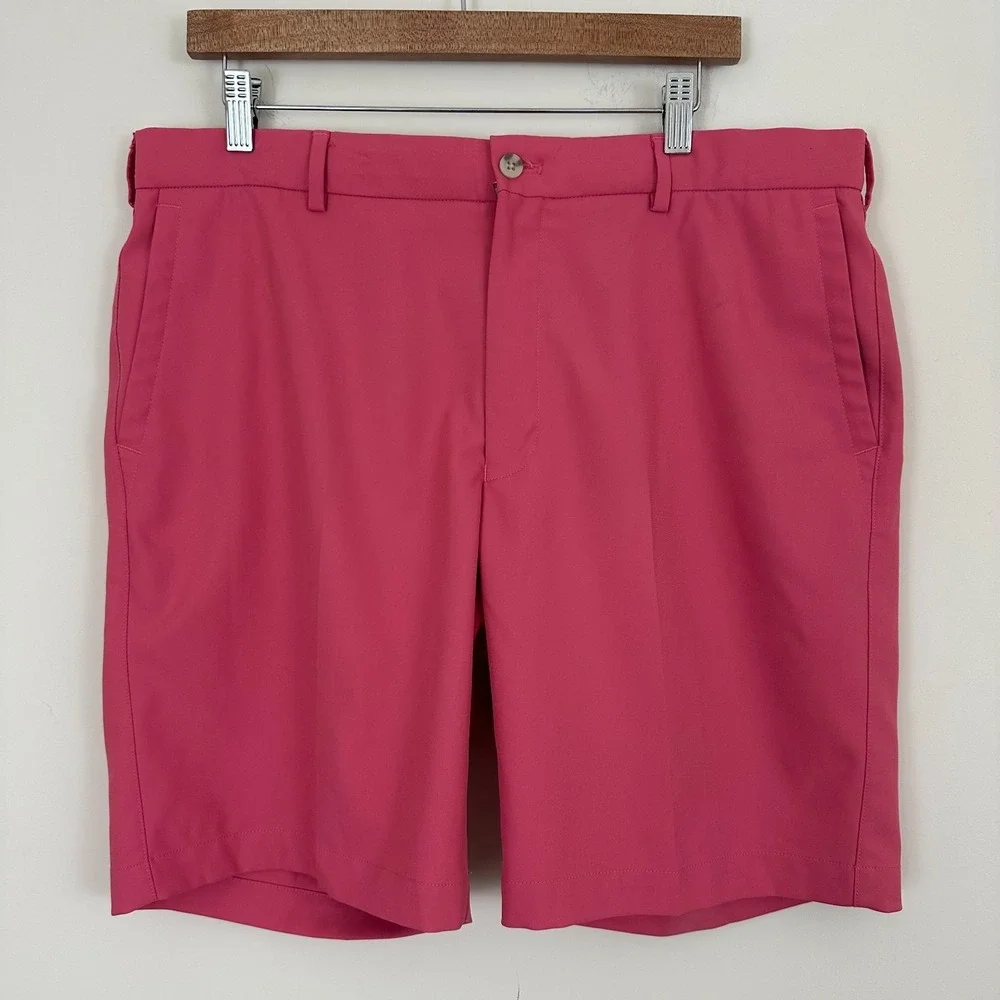 Peter Millar Chino Shorts Salem Nantucket Pink Performance Golf Casual Men 36